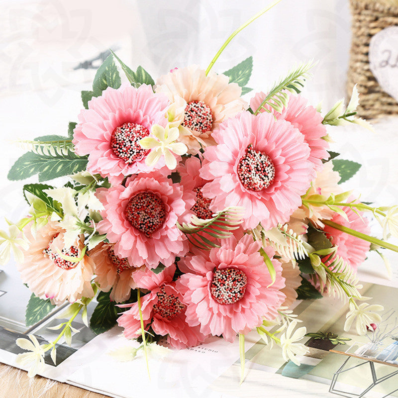 Margaritas artificiales de 11.8" para arreglos florales y proyectos DIY - Naranja
