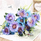 Margaritas artificiales de 11.8" para arreglos florales y proyectos DIY
