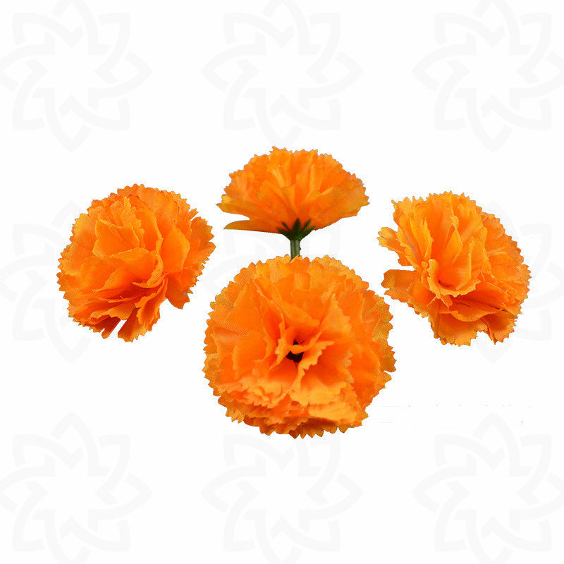 Claveles artificiales de 2" x 2" para bodas y eventos - Rosa 9+3 piezas