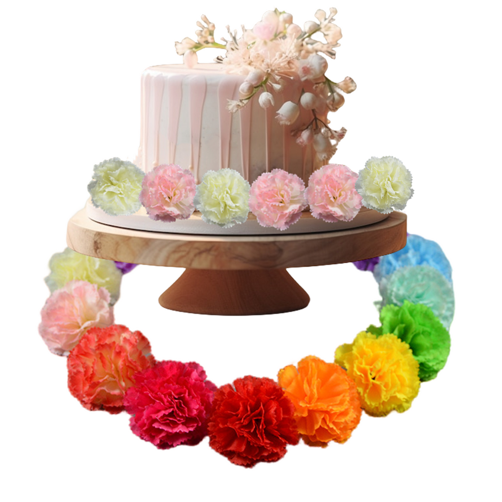 Claveles artificiales de 2" x 2" para bodas y eventos - Naranja 1 pieza