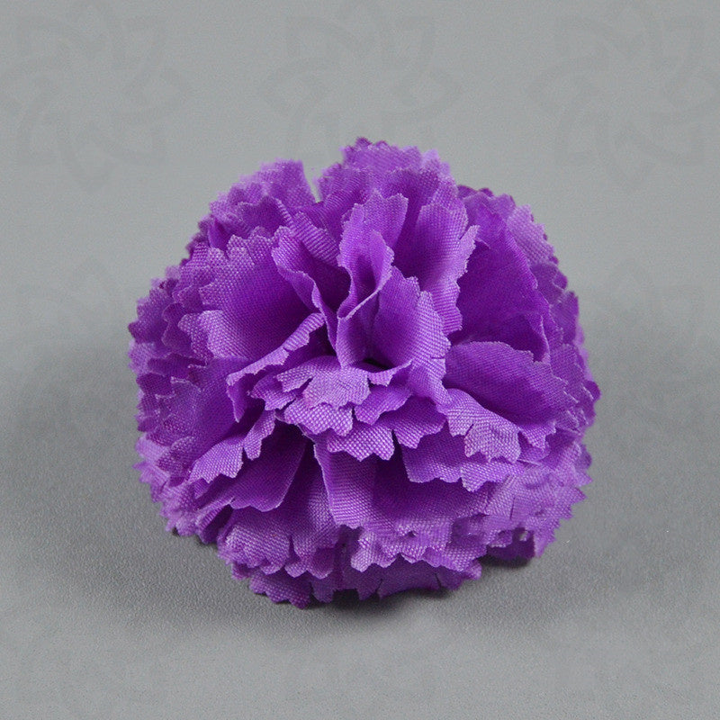 Claveles artificiales de 2" x 2" para bodas y eventos - Light morado 9+3 piezas