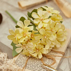 Margaritas artificiales de 10.6" para decoración de interiores - Amarillo