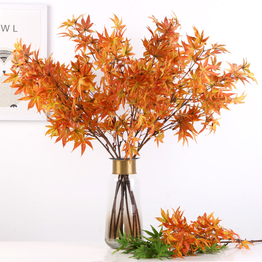 Hojas de arce artificiales de 35" para bodas y eventos - Verde