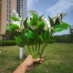 Calas artificiales con resistencia a los rayos UV de 16" para jardín, balcón y terraza - Blanco 1 arbusto