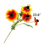 Tallos artificiales para bodas y eventos - 6 Naranja