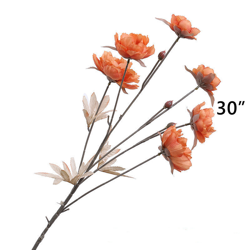Tallos artificiales para bodas y eventos - 8 Naranja