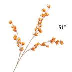 Tallos artificiales para bodas y eventos - 4 Naranja