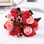 Hortensias artificiales de 11" para decoración de otoño