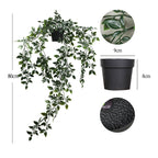 Eucalipto artificial con resistencia a los rayos UV para jardín, balcón y terraza - Verde 6