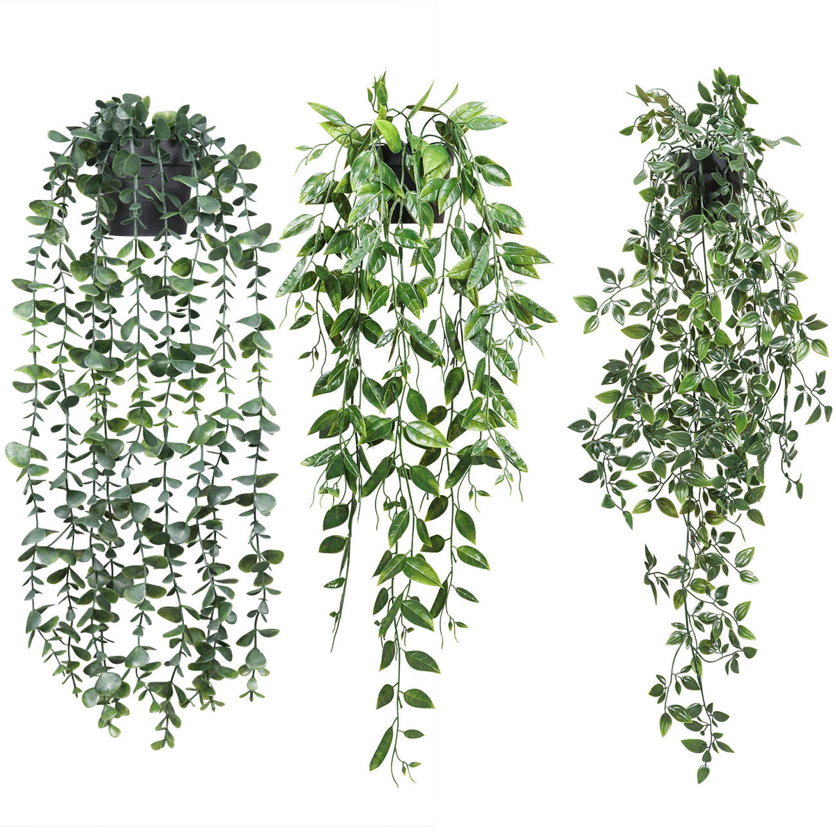 Eucalipto artificial con resistencia a los rayos UV para jardín, balcón y terraza - Verde 1