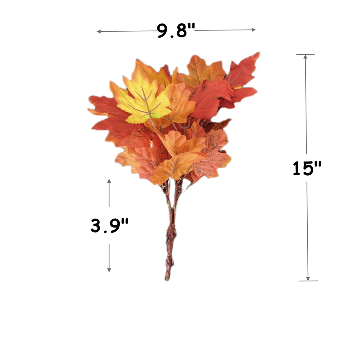 Hojas de arce artificiales de 15" x 10" para bodas y eventos