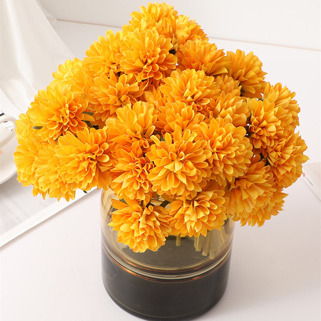 Ramo artificial de 8" x 6" para bodas y eventos - Naranja