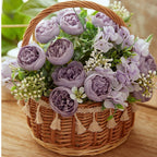 Peonías artificiales de 10" para bodas y eventos - Morado