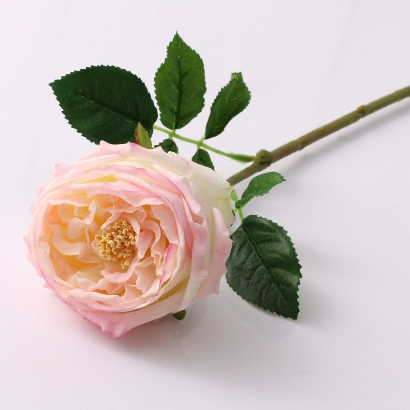 Rosas artificiales con tacto real de 18" para bodas y eventos - Coral