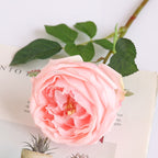 Rosas artificiales con tacto real de 18" para bodas y eventos - Rosa