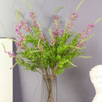 Tallos artificiales de 33" para decoración de interiores - Morado