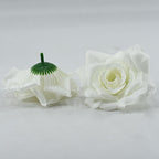 Rosas artificiales de 3" x 3" para bodas y eventos - Amarillo/rosa claro