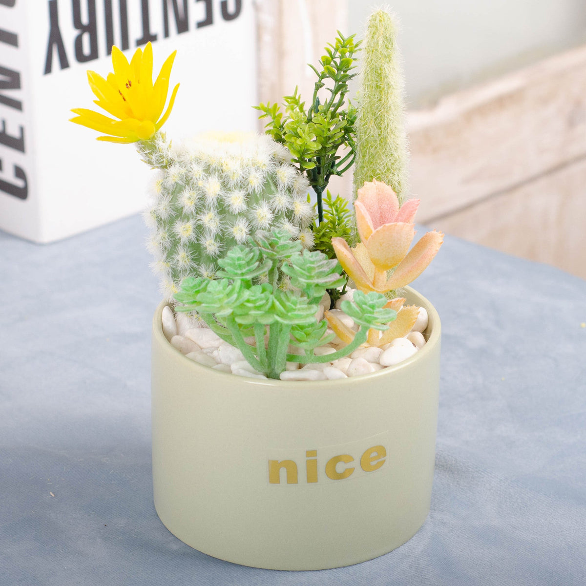 Planta artificial en maceta para decoración de interiores - 7
