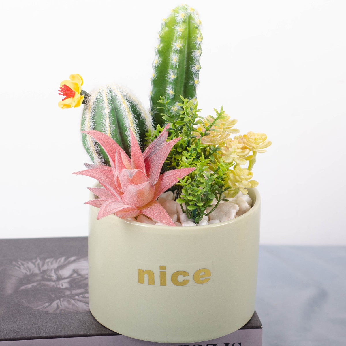Planta artificial en maceta para decoración de interiores - 8