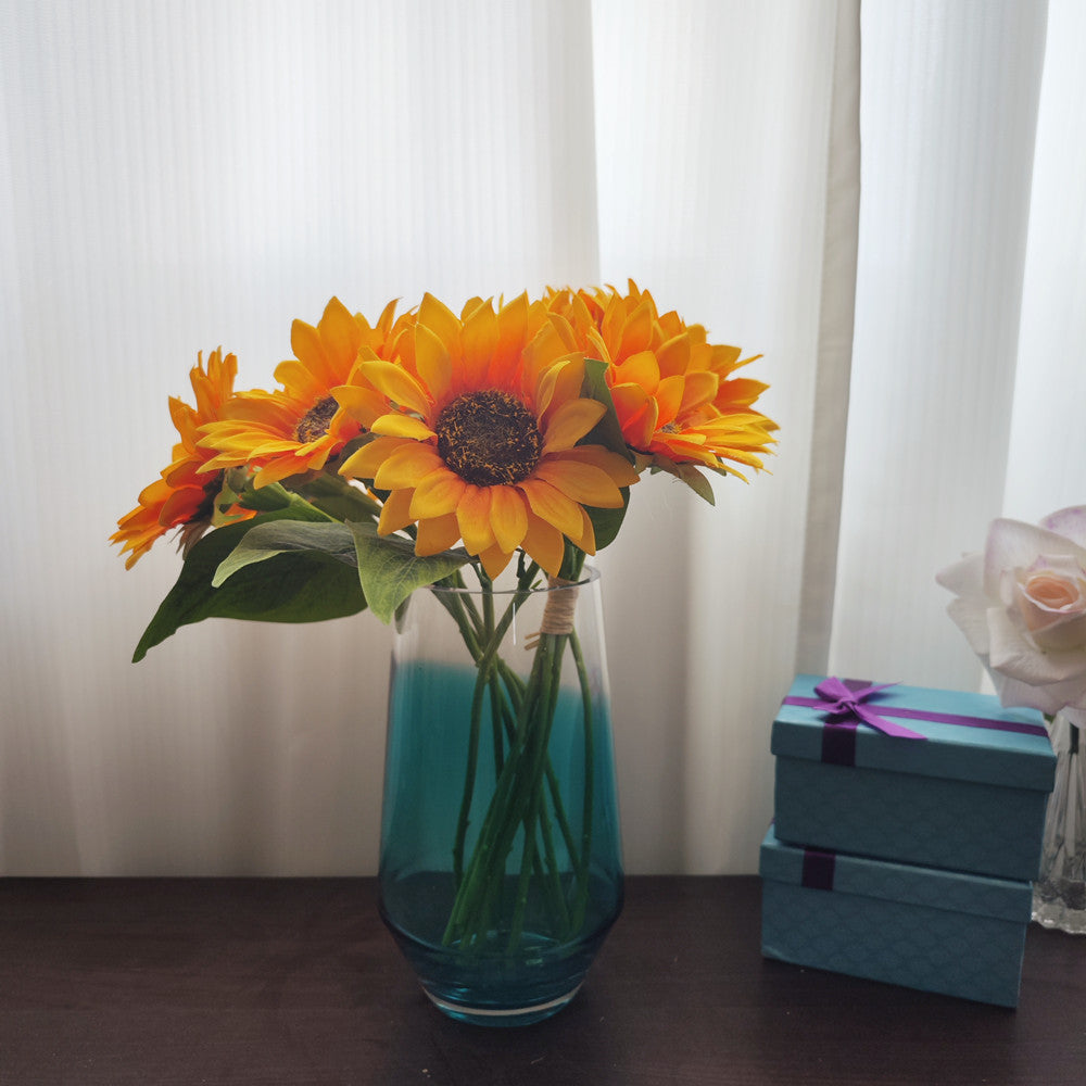 Girasoles artificiales de 13" para bodas y eventos