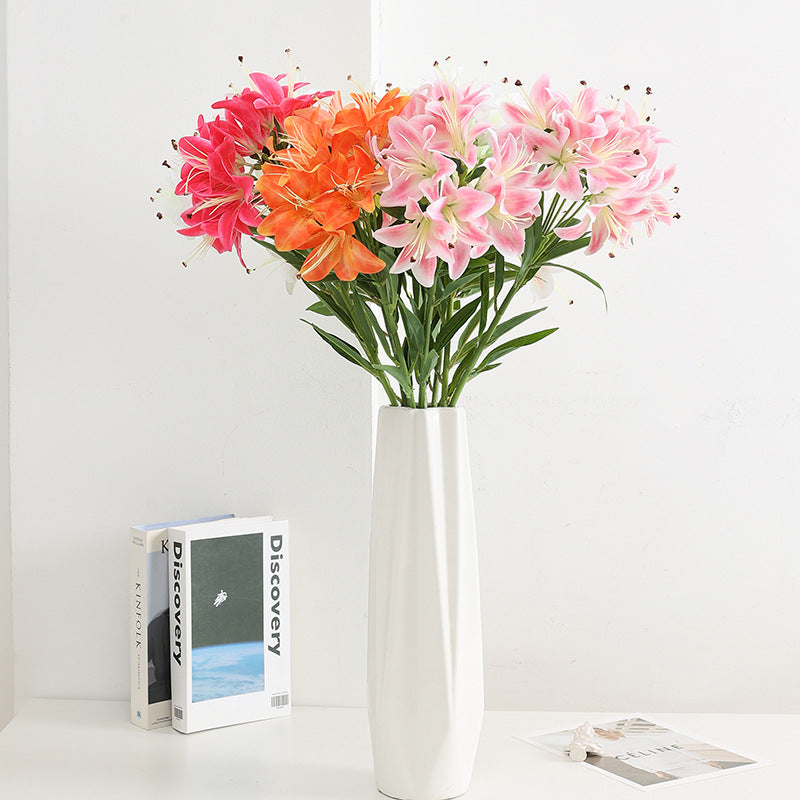 Tulipanes artificiales con tacto real de 28" para bodas y eventos - Rosa