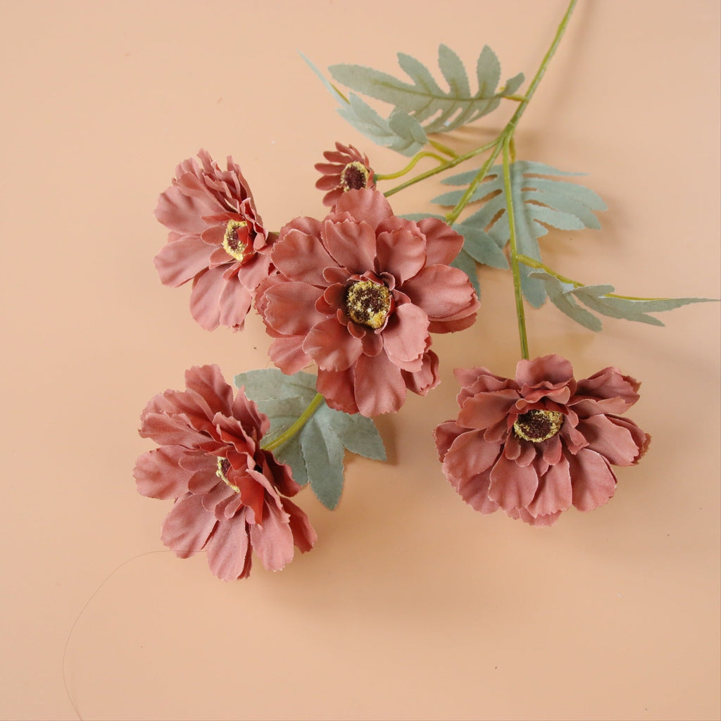 Flores artificiales de 23" para bodas y eventos - Coffee