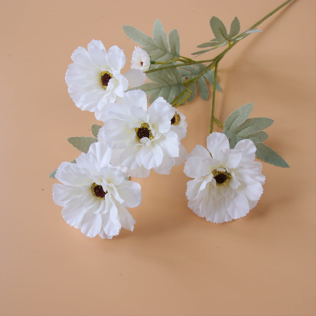 Flores artificiales de 23" para bodas y eventos - Blanco