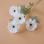 Flores artificiales de 23" para bodas y eventos - Blanco