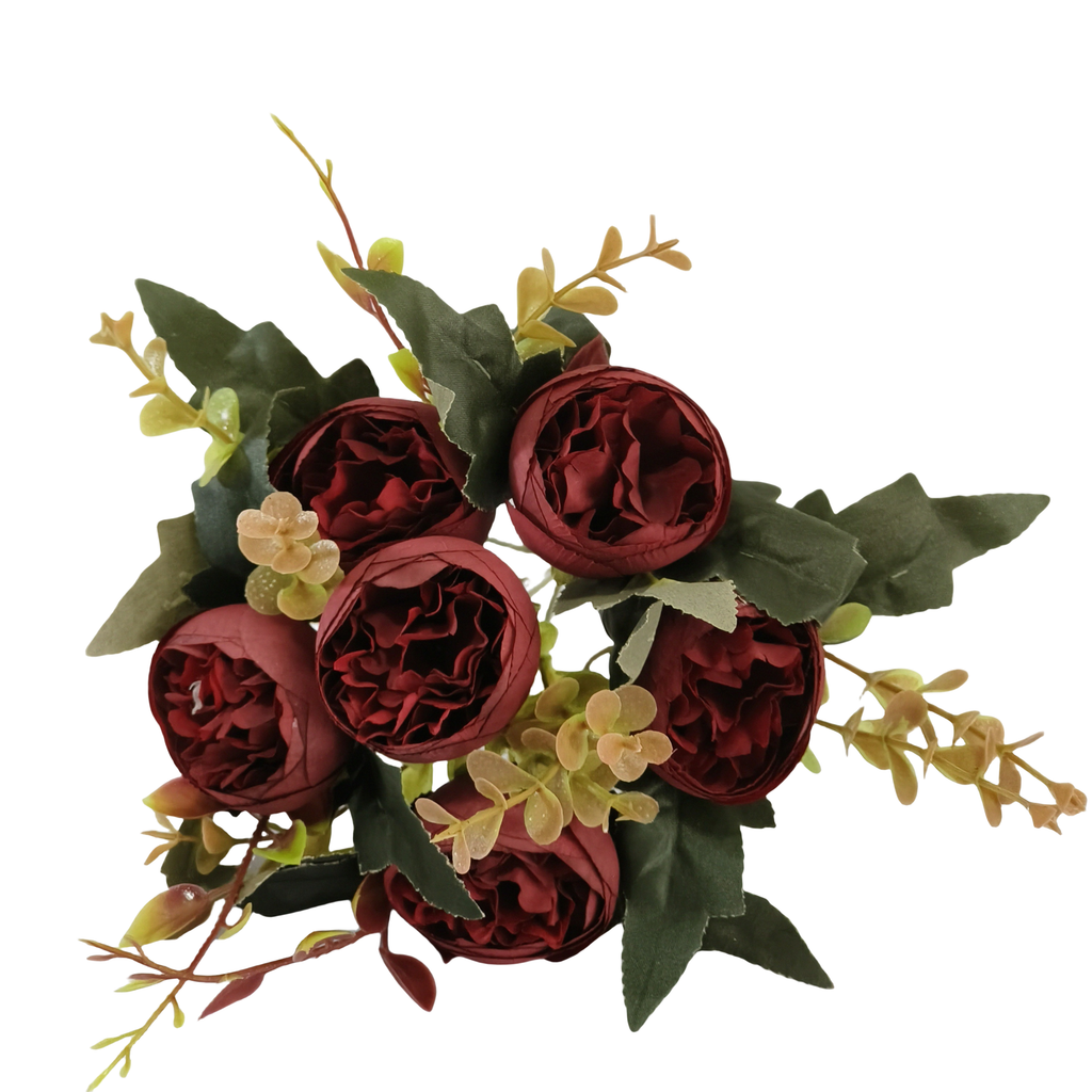 Peonías artificiales de 12" para bodas y eventos
