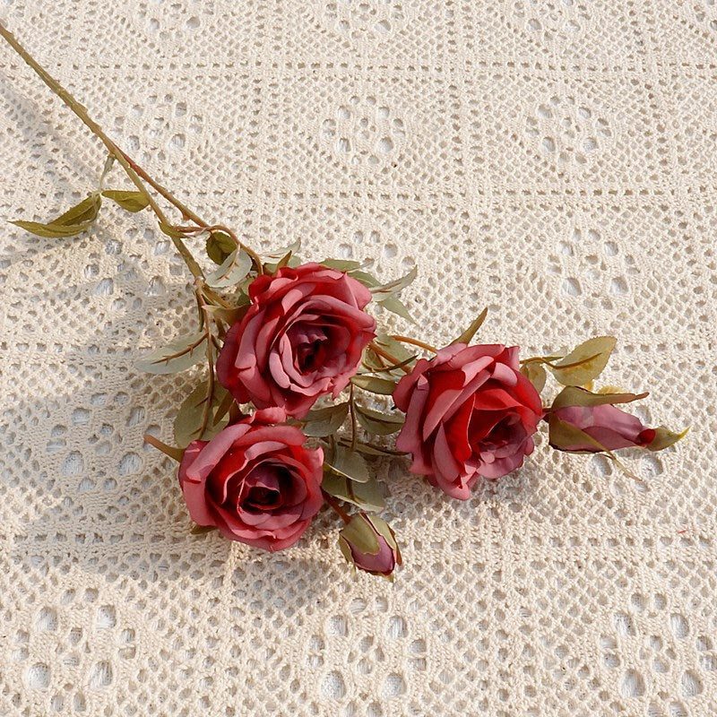 Rosas artificiales de 25" para bodas y eventos - Champán