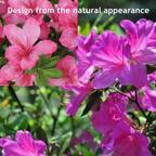 Azaleas artificiales con resistencia a los rayos UV de 17" para jardín, balcón y terraza