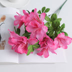 Azaleas artificiales con resistencia a los rayos UV de 17" para jardín, balcón y terraza