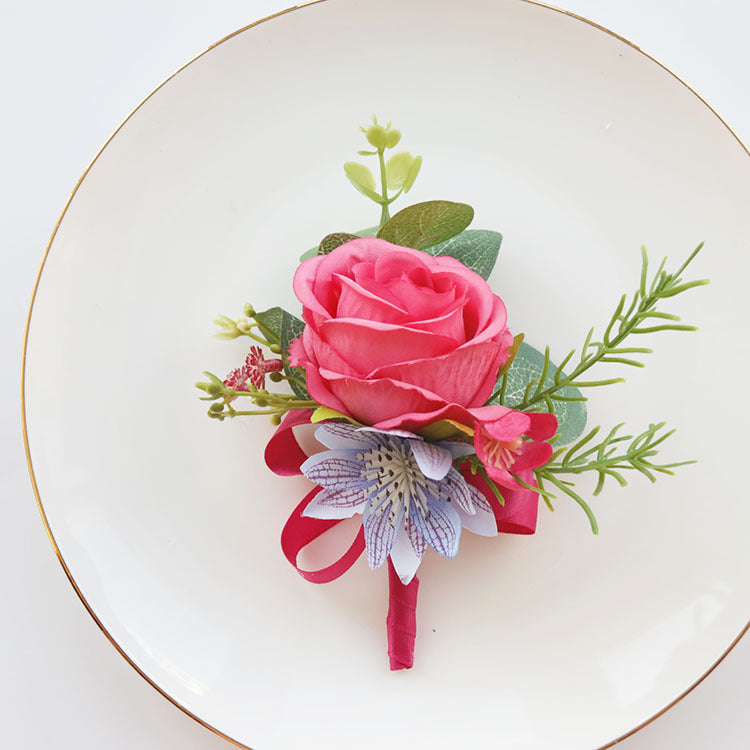 Rosas artificiales de 6" x 5" para bodas y eventos