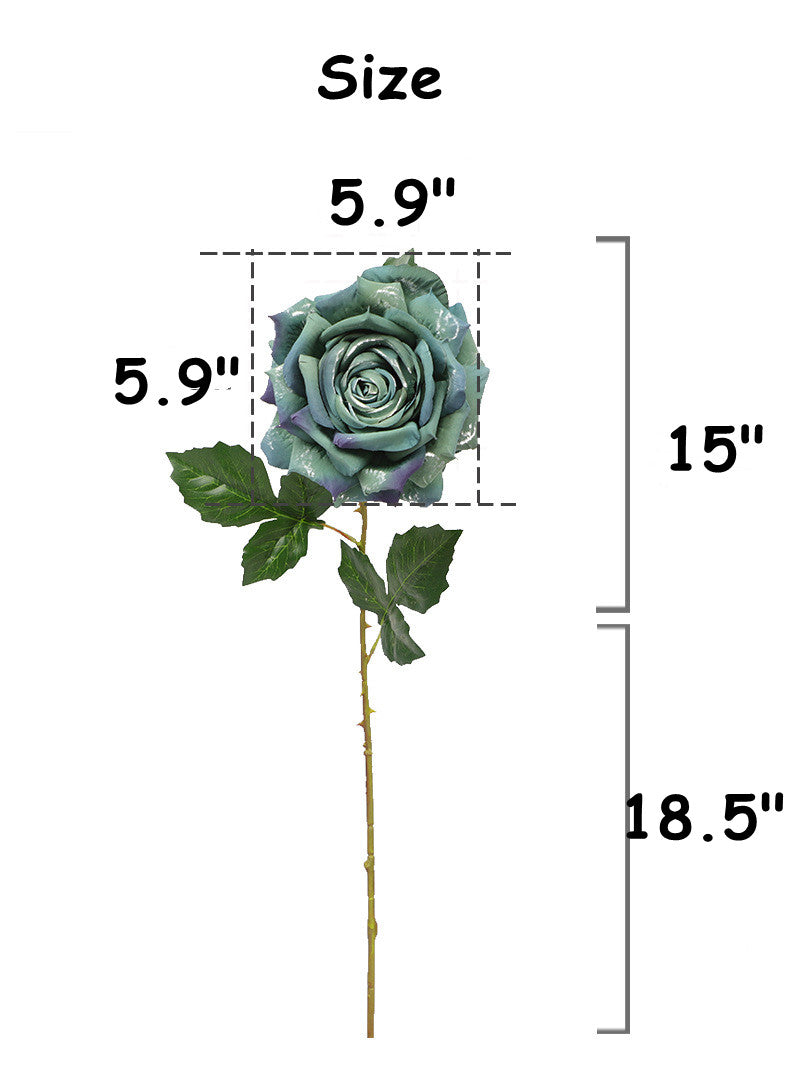 Rosas artificiales de 33" x 6" 3 piezas para bodas y eventos - Degradado coral