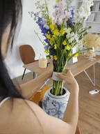 Tallos artificiales 2 piezas para bodas y eventos - Azul claro