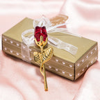 Rosas artificiales de 3.5" para bodas y eventos - Dorado