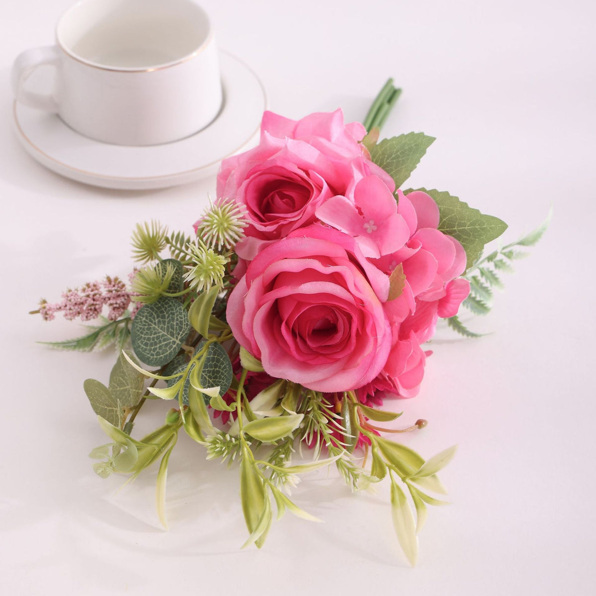 Rosas artificiales de 15.7" para bodas y eventos
