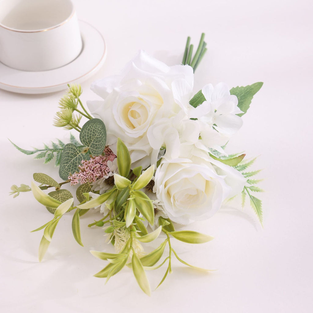 Rosas artificiales de 15.7" para bodas y eventos - Rojo