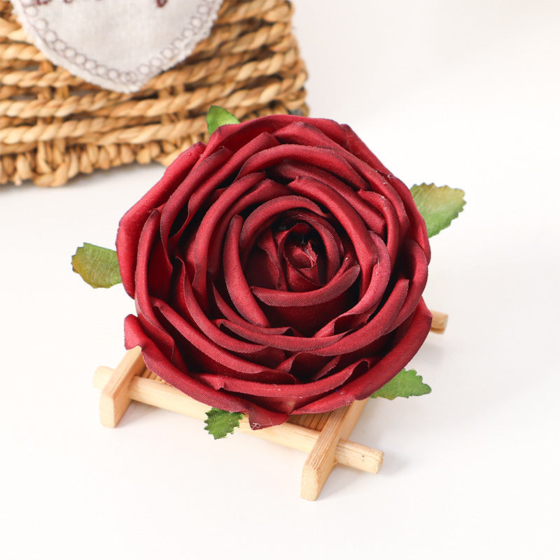 Rosas artificiales de 3" x 3" para bodas y eventos - Azul real