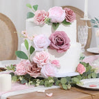 Rosas artificiales para bodas y eventos - Blanco/blanco roto