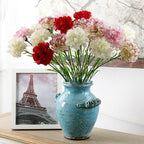 Claveles artificiales de 19" para bodas y eventos - Blanco