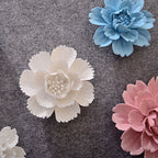 Peonías artificiales de 4.7" para decoración del hogar, eventos y escaparates - Blanco