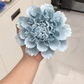 Peonías artificiales de 7" para decoración del hogar, eventos y escaparates - Azul empolvado