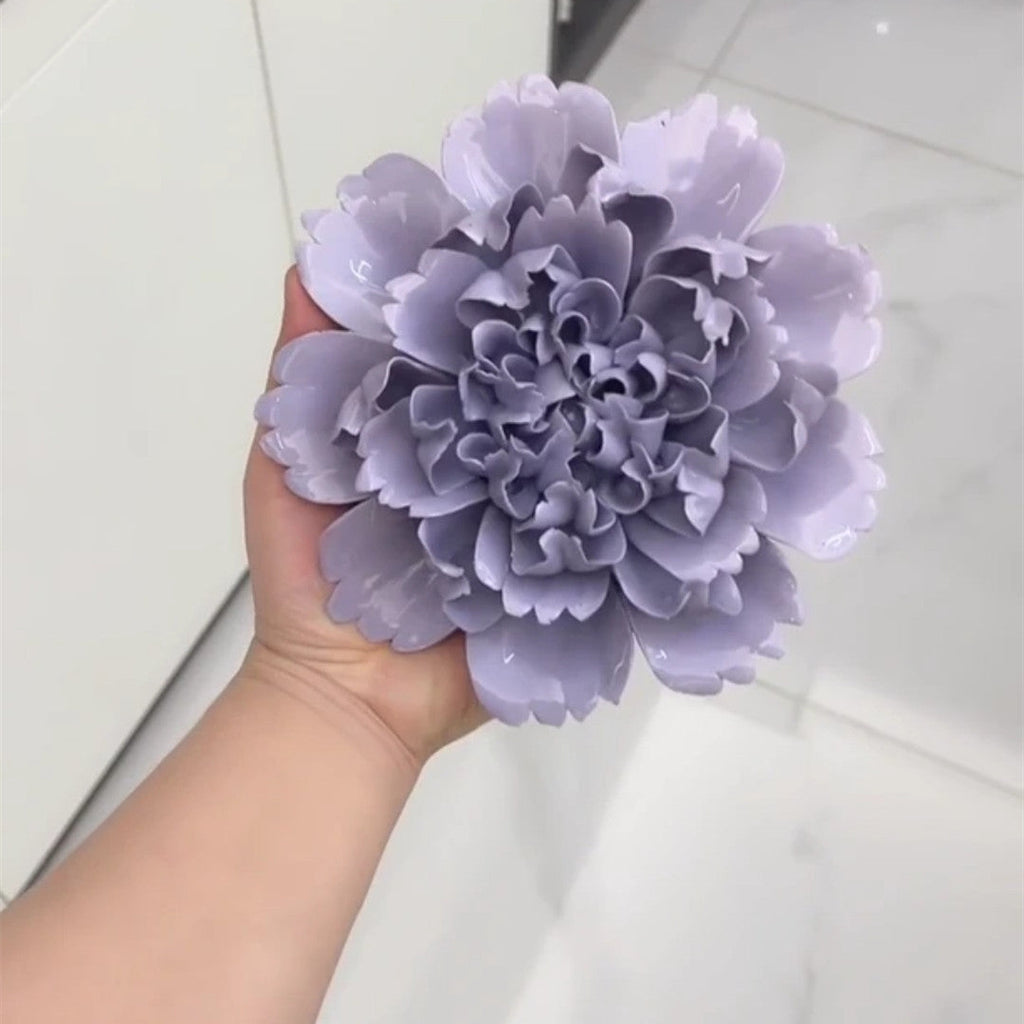Peonías artificiales de 7" para decoración del hogar, eventos y escaparates - Morado