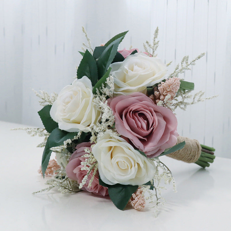 Rosas artificiales de 7" para bodas y eventos