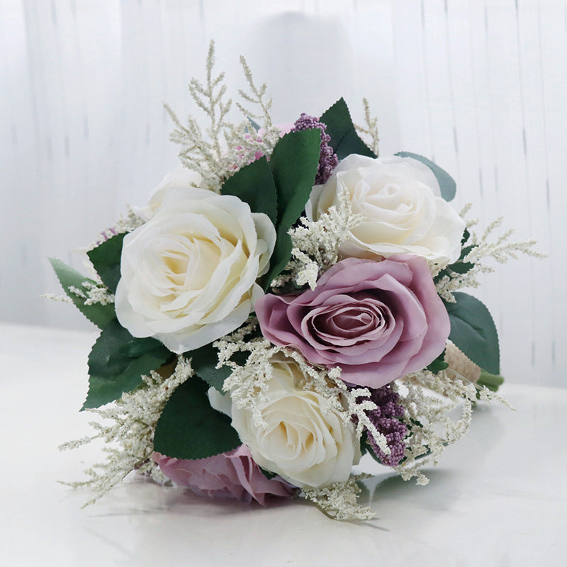 Rosas artificiales de 7" para bodas y eventos