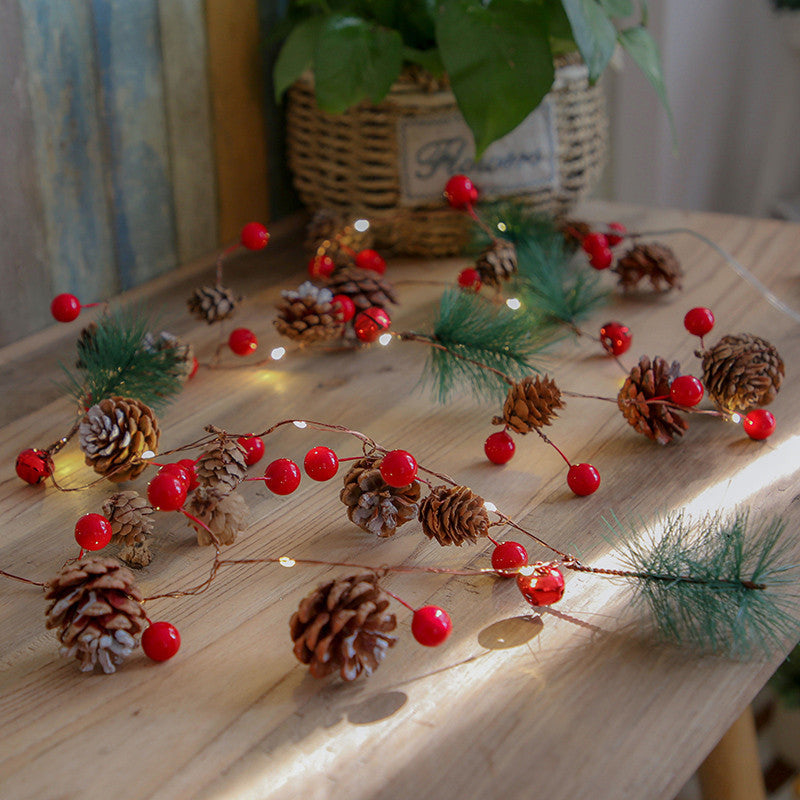 Bayas artificiales de 78" x 10" para bodas y eventos - Pinecone/berry/cedar