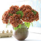Hortensias artificiales con tacto real de 19" para bodas y eventos - Dusty morado