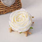 Rosas artificiales de 3" x 3" para bodas y eventos - Blush