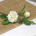 Rosas artificiales con tacto real de 20" para bodas y eventos